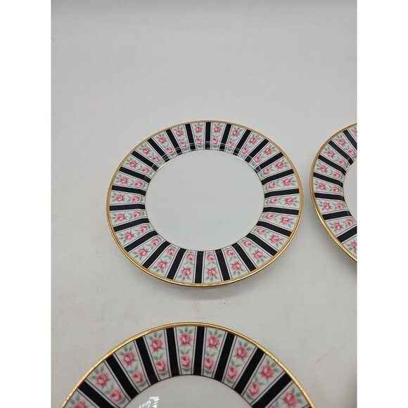 Fitz & Floyd "Victoriana" - 6.5" Porcelain Bread Plate Lot Of 4 Excellent - Picture 5 of 6